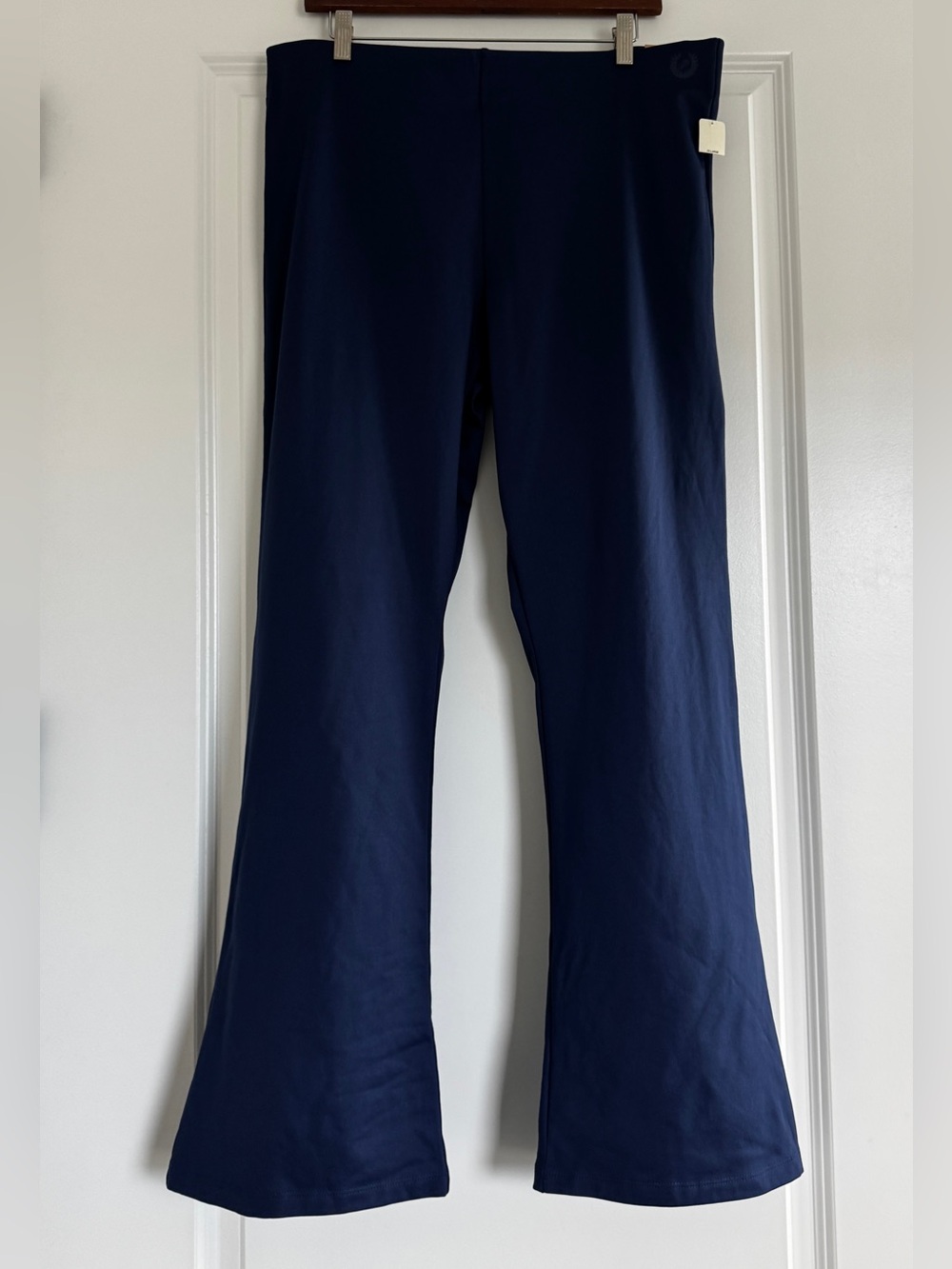 NWT V.S. PINK Dark Navy Blue High Waist Full Length Flare Legging Pants XXL